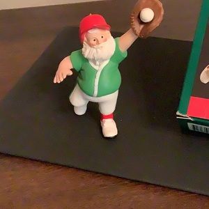 Perfect catch Santa ornament